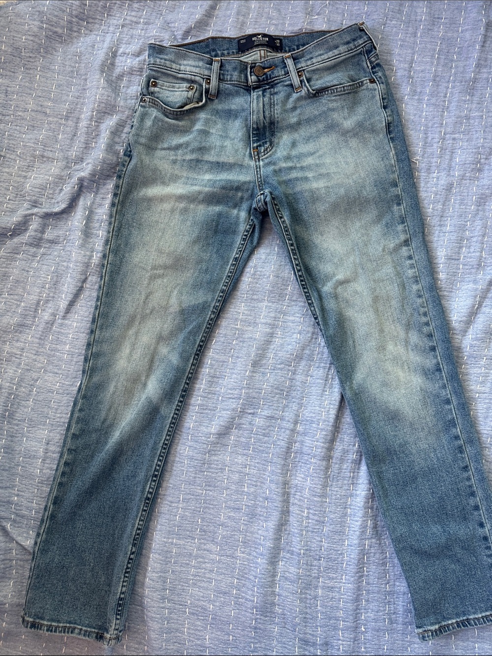 Hollister Light Blue Men's / Teen Slim Straight Jeans